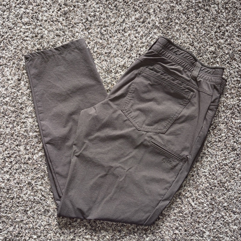 Kuhl Deceptr Pants Men 34x30 Brown Lightweight Outdoor Hiking Performance Pant